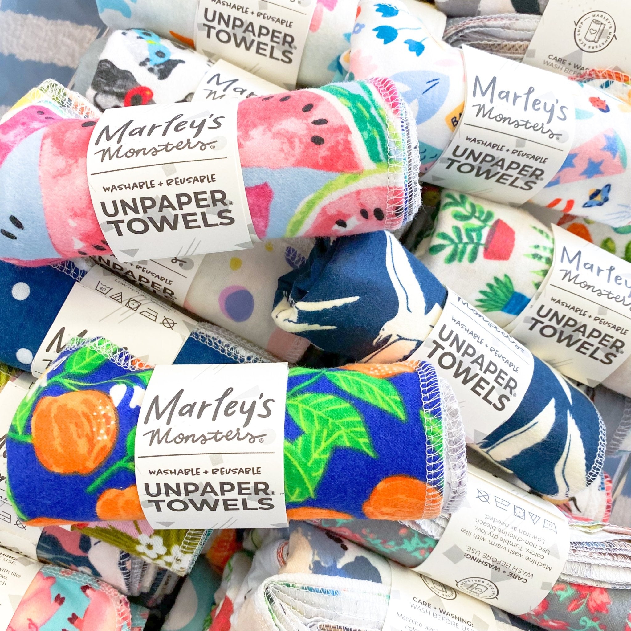 *Seconds* 6 UNpaper® Towels: Surprise Prints - Marley's Monsters