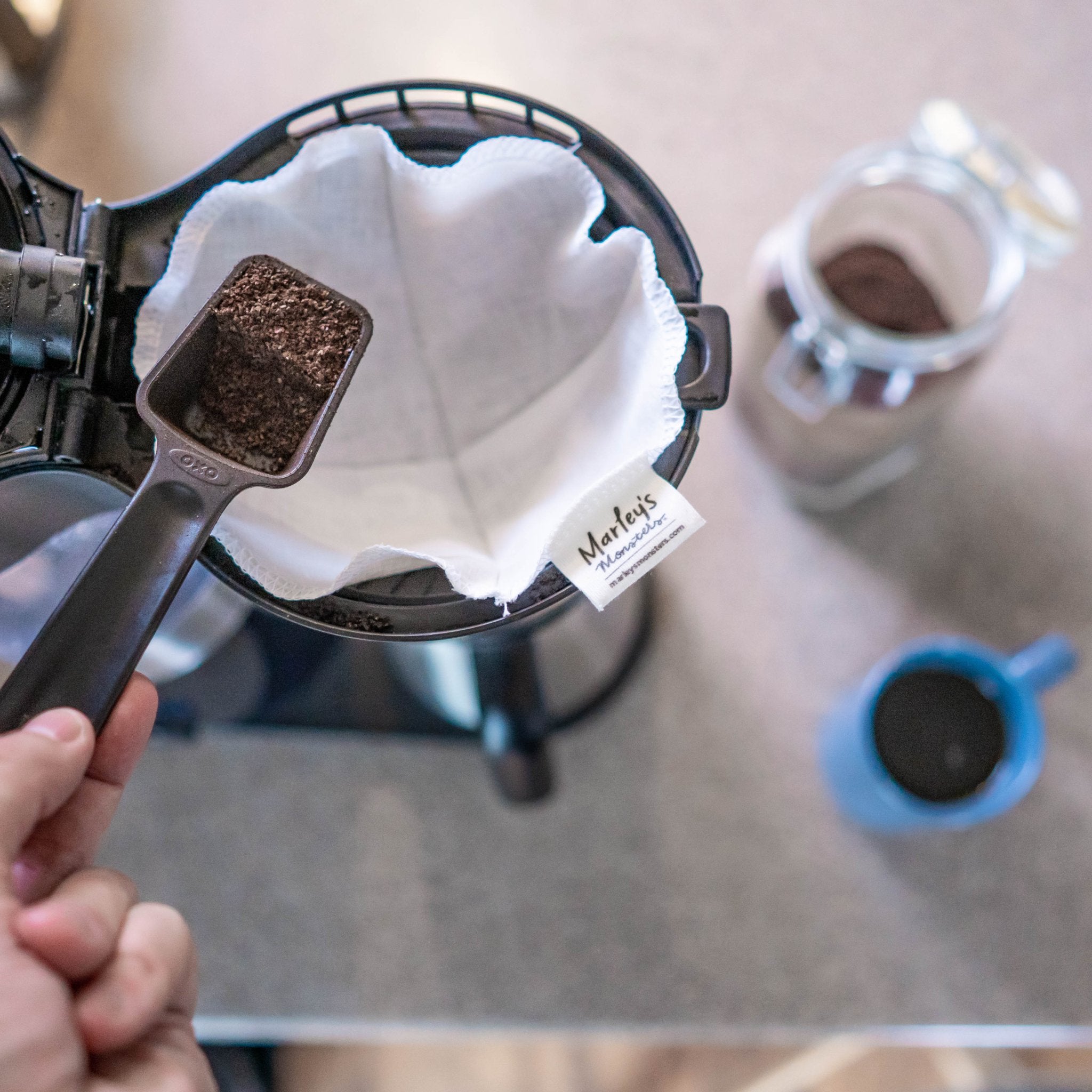 *Seconds* Reusable Coffee Filters: Basket - Marley's Monsters