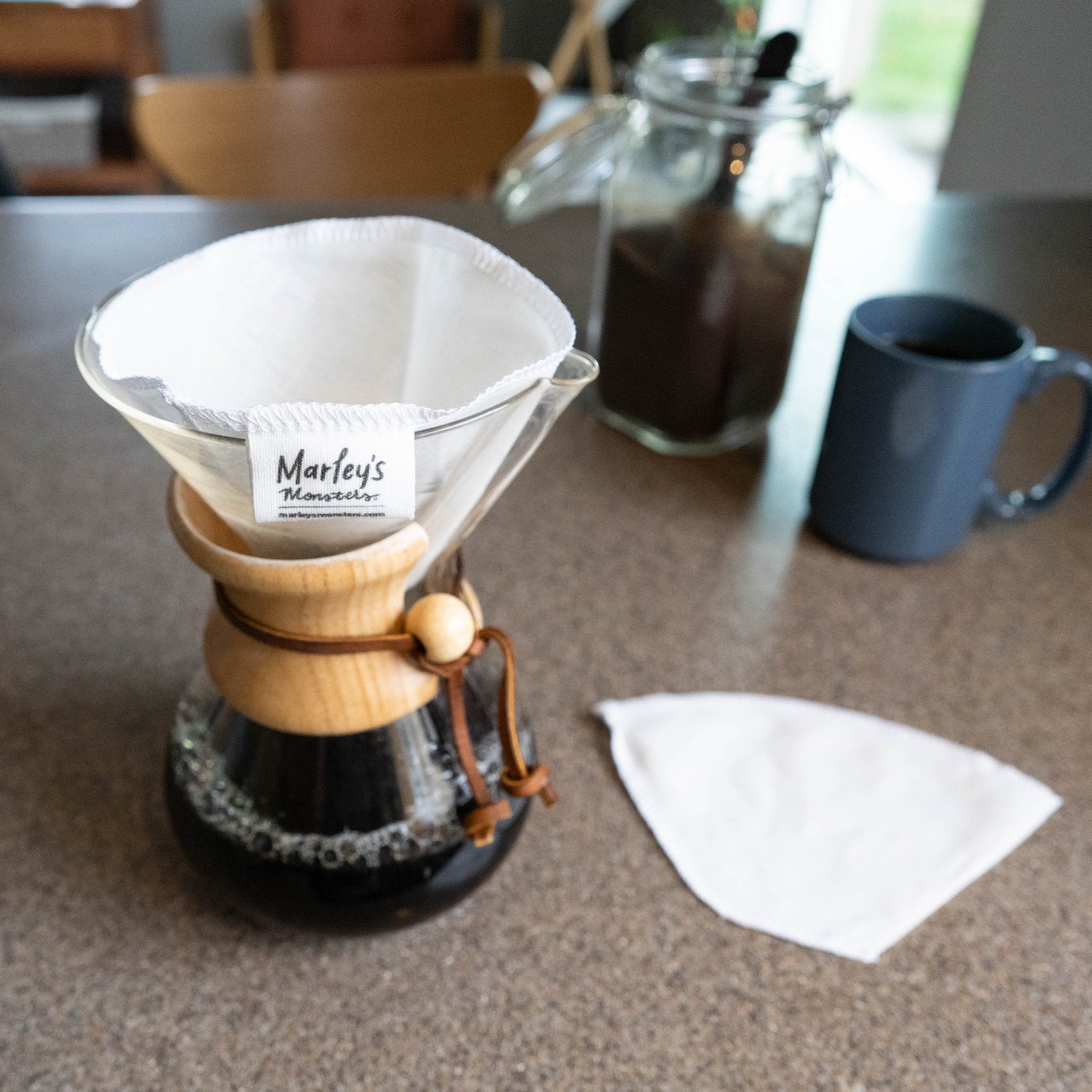 *Seconds* Reusable Coffee Filters: Cone #4 - Marley's Monsters