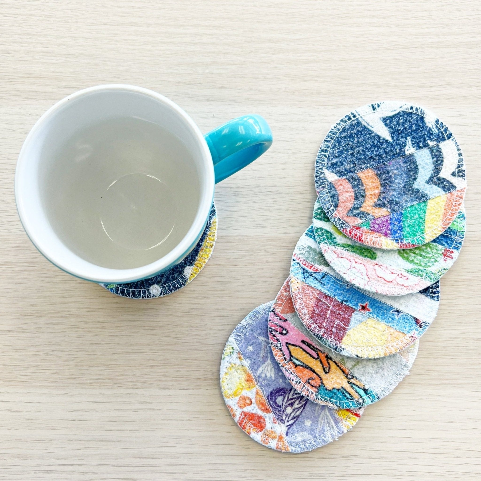 *Seconds* Scrap Felt Coasters: 6-Pack - Marley's Monsters