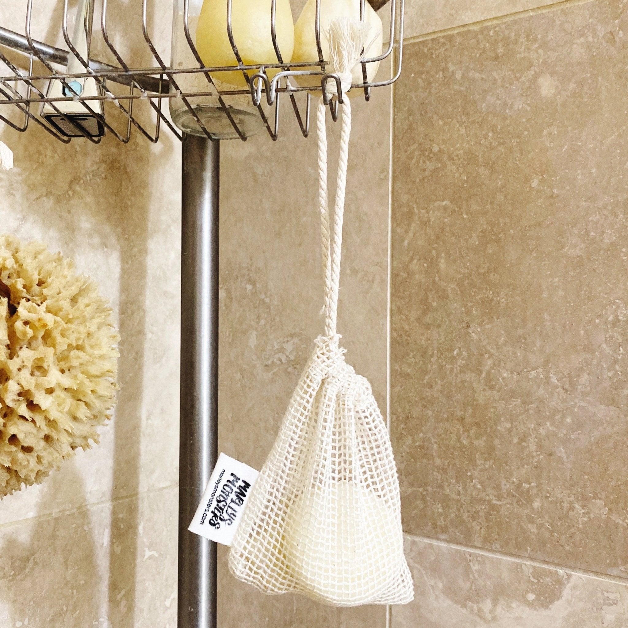 *Seconds* Soap Saver: Organic Cotton - Marley's Monsters