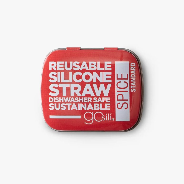  10.5” Reusable Silicone Straws + Cleaner - Long Length