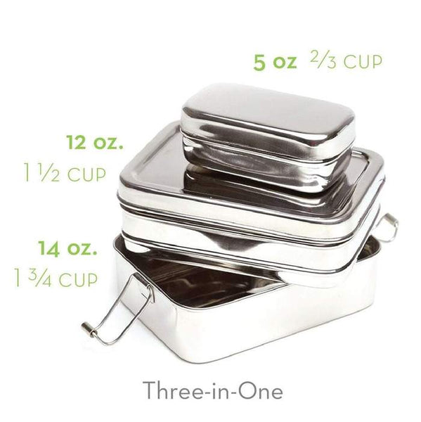 Onyx Stainless Steel Tiffin Lunch Box - 3-Tier