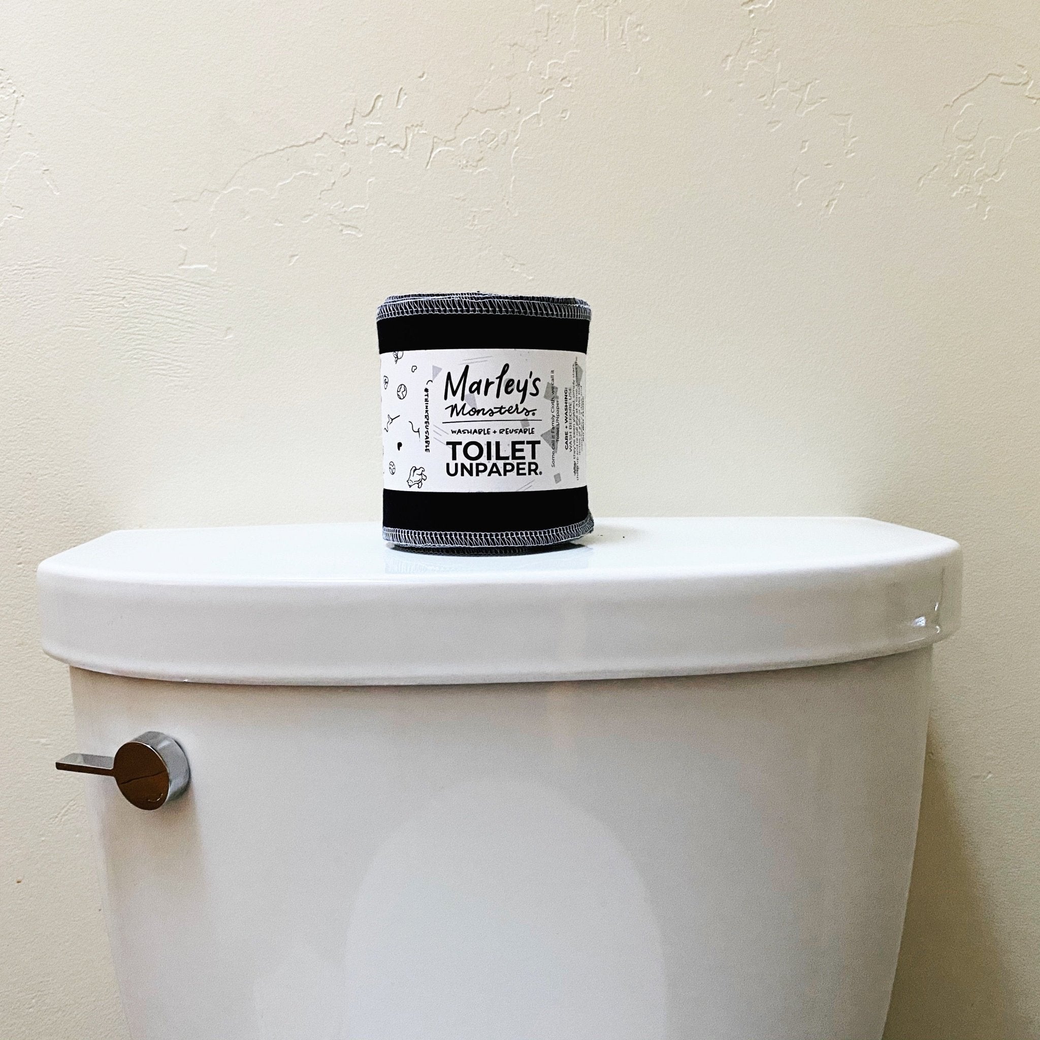 Toilet UNpaper® Roll: Black - Marley's Monsters