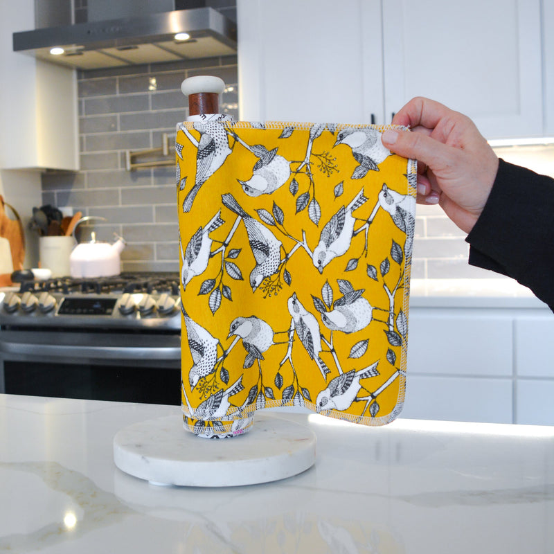 UNpaper Towels refill pack in the Backyard Bliss print