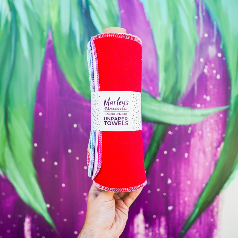 UNpaper Towels refill pack in a mix of solid colors