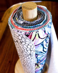 Top view of UNpaper® Towels wrapped around the Wooden Holder - Marley's Monsters