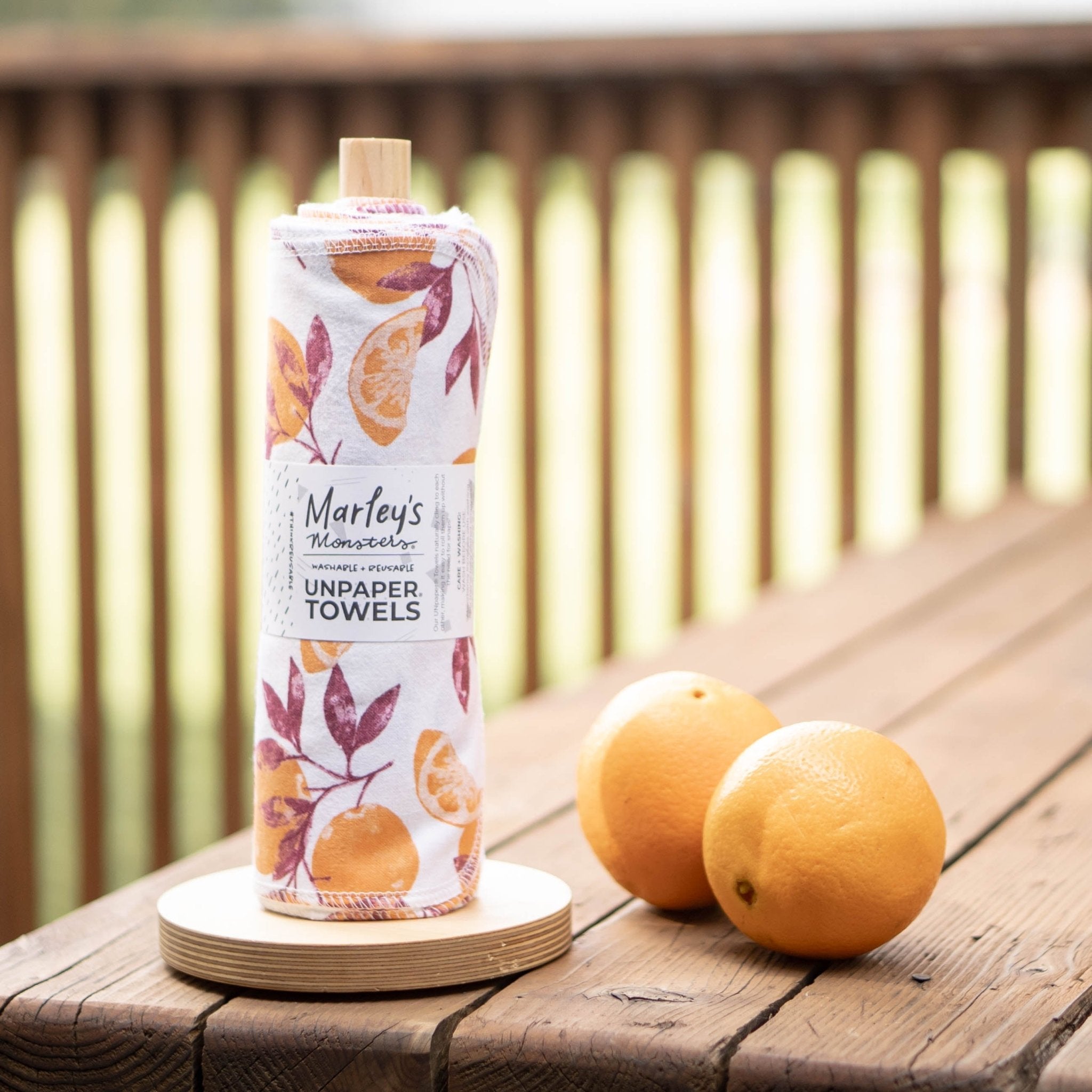 UNpaper Towels + Holder: Vintage Fruits