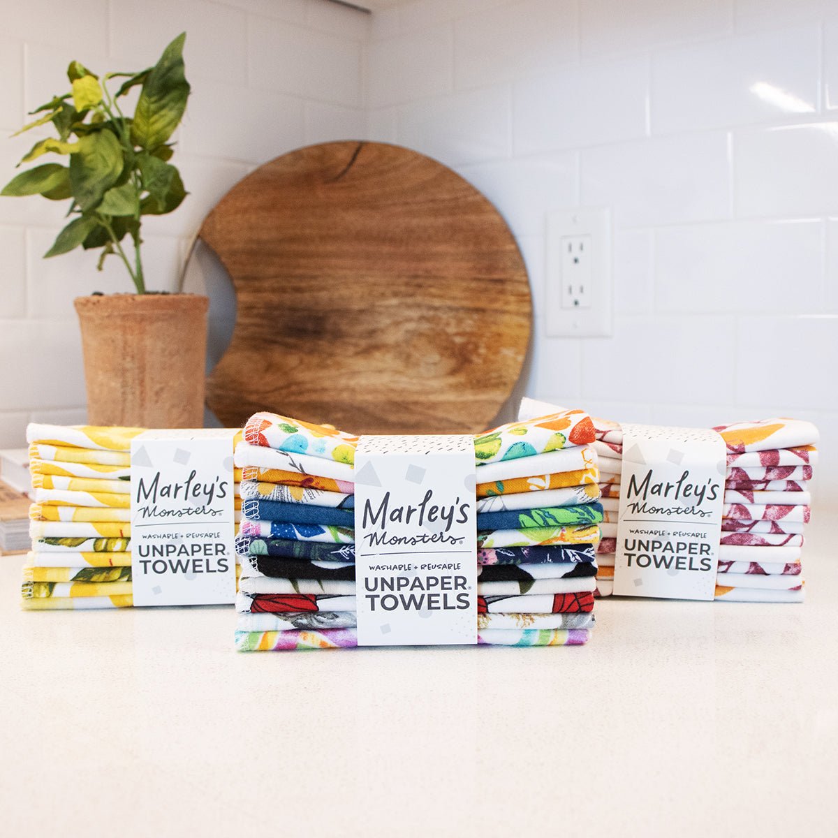 Marley's Monsters Organic Unpaper Towels - 12 Pack - White