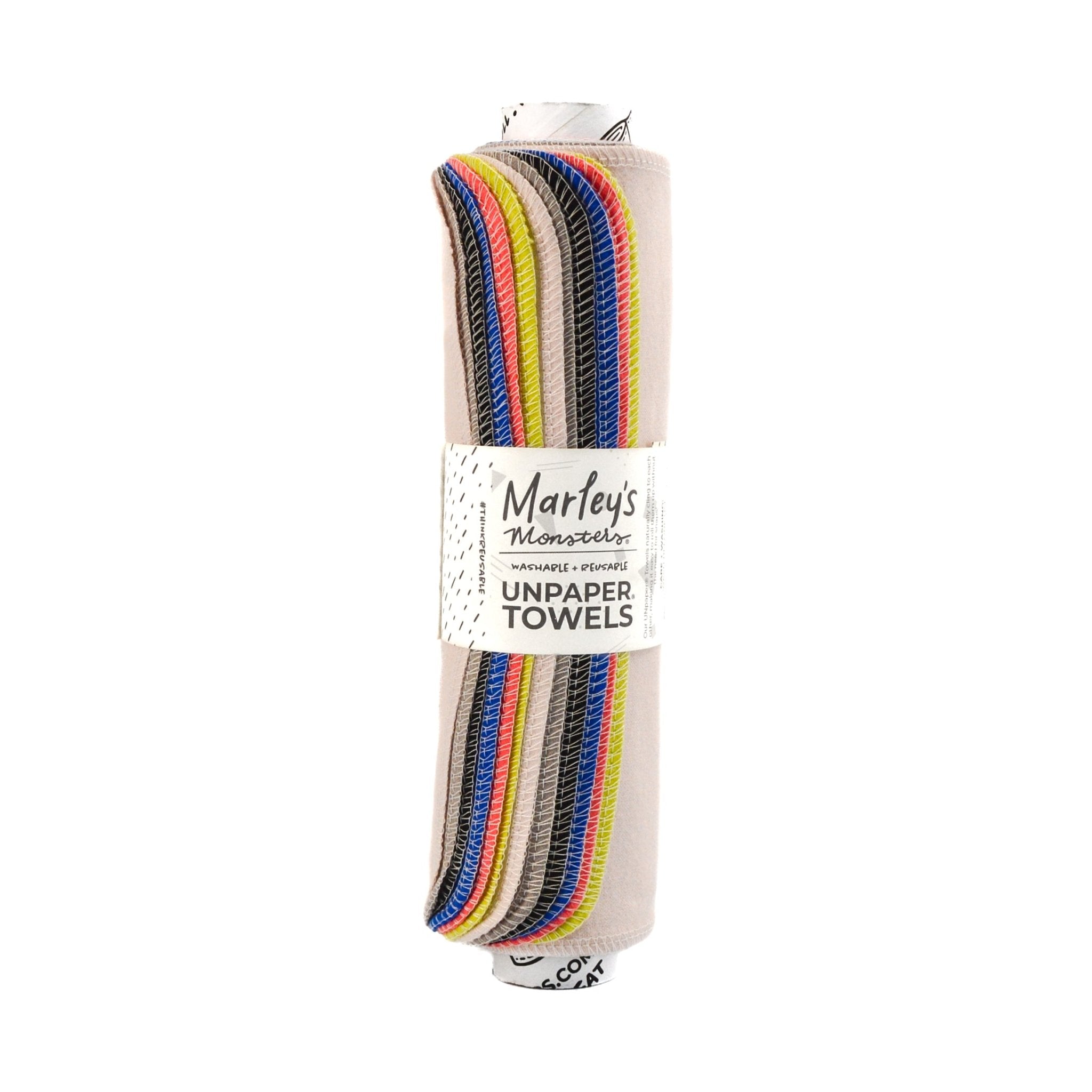 Marley's Monsters Organic Unpaper Towel Roll - 24 Pack - Natural