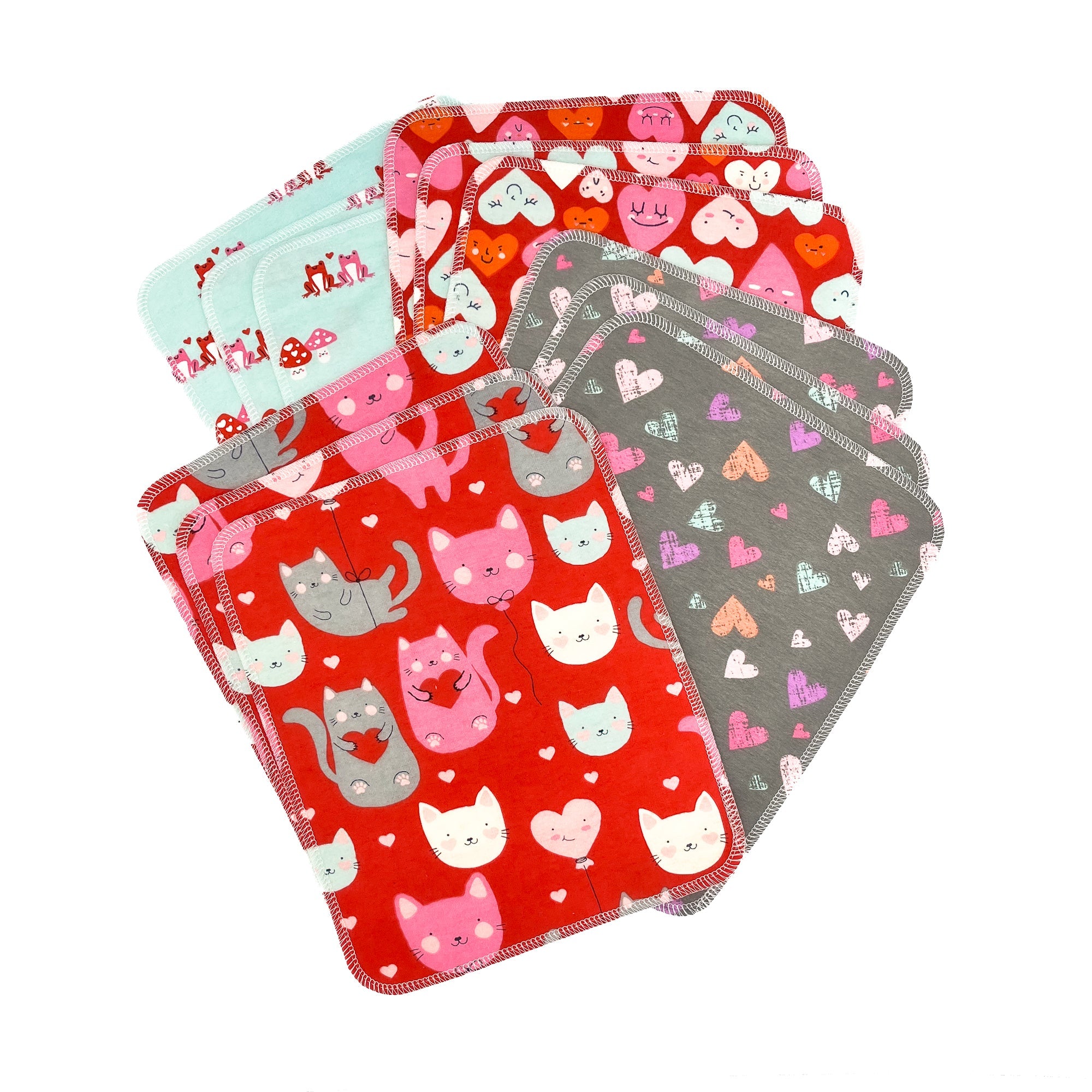 UNpaper® Towels: Valentine's Day 12 pack - Purrrrfect Love - Marley's Monsters
