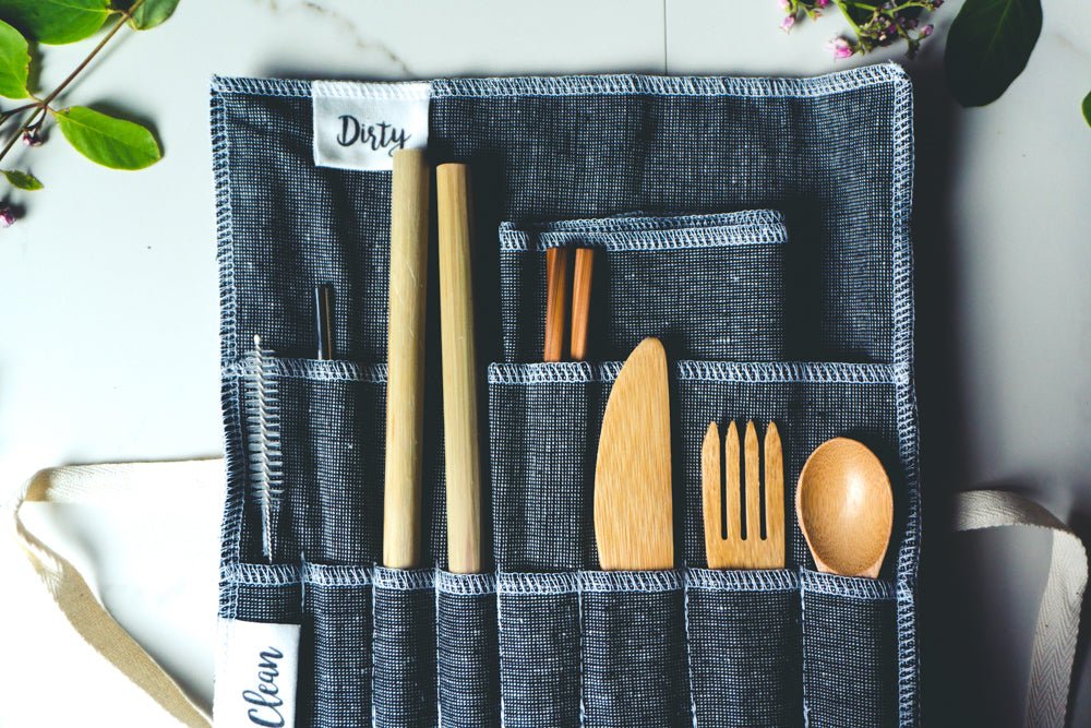 Utensil Wrap: Linen - Marley's Monsters