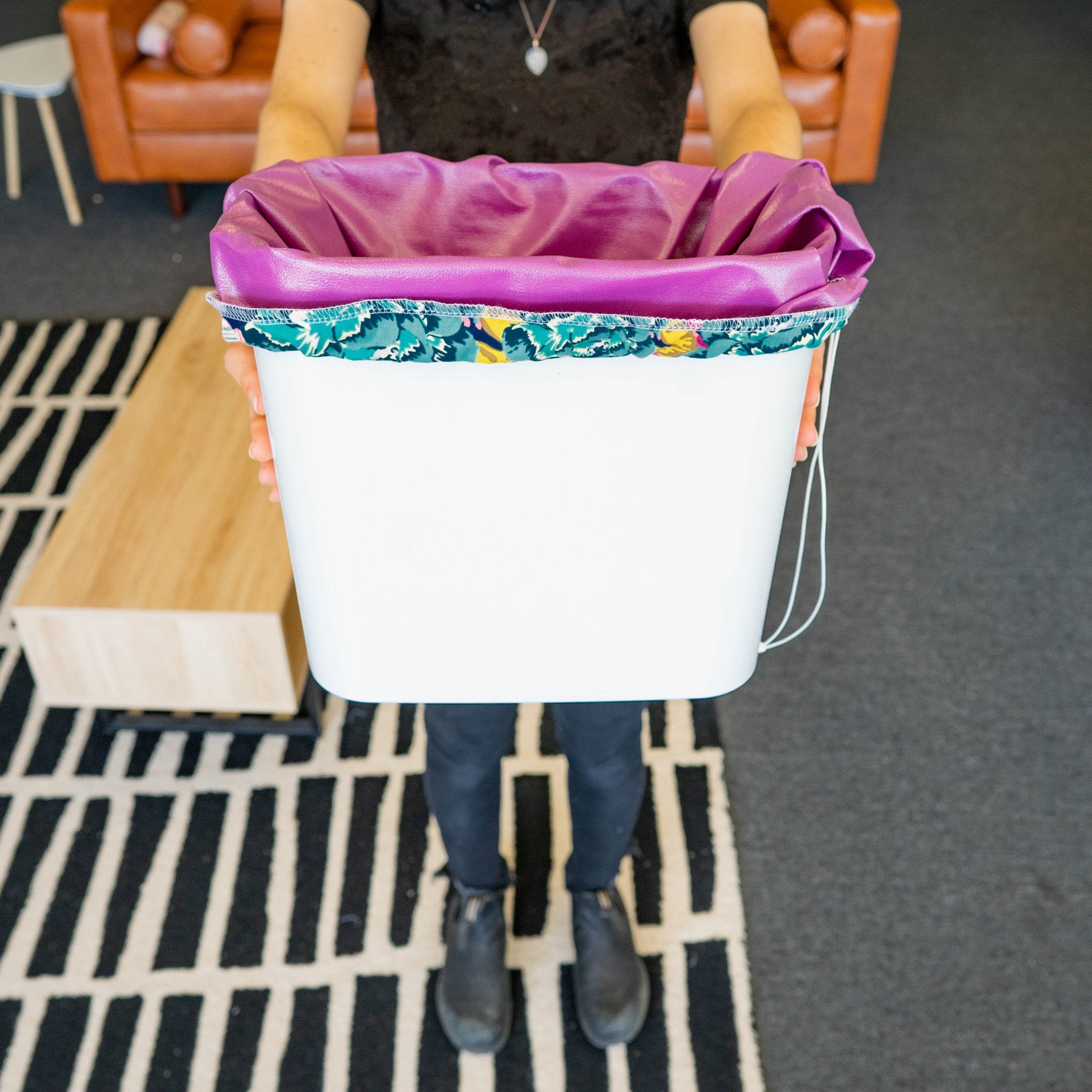 Easy DIY: Trash Bags on a Roll - Simply Organized