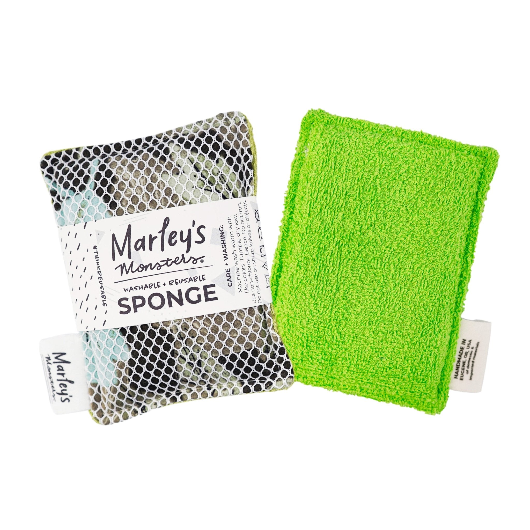 Marley's Monsters Washable Sponge - Surprise Print - Black