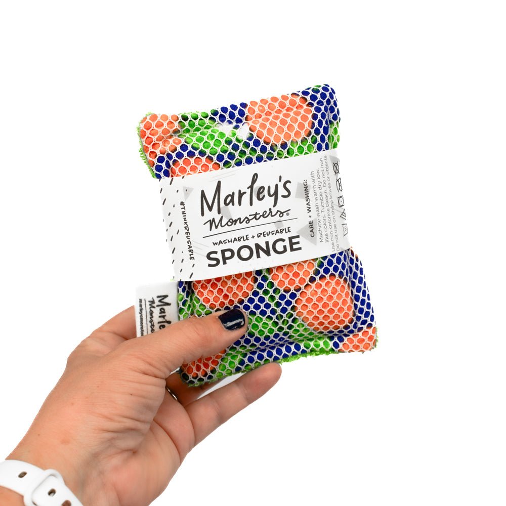 Washable Sponge + All Purpose Towels Bundle: Oranges - Marley&#39;s Monsters