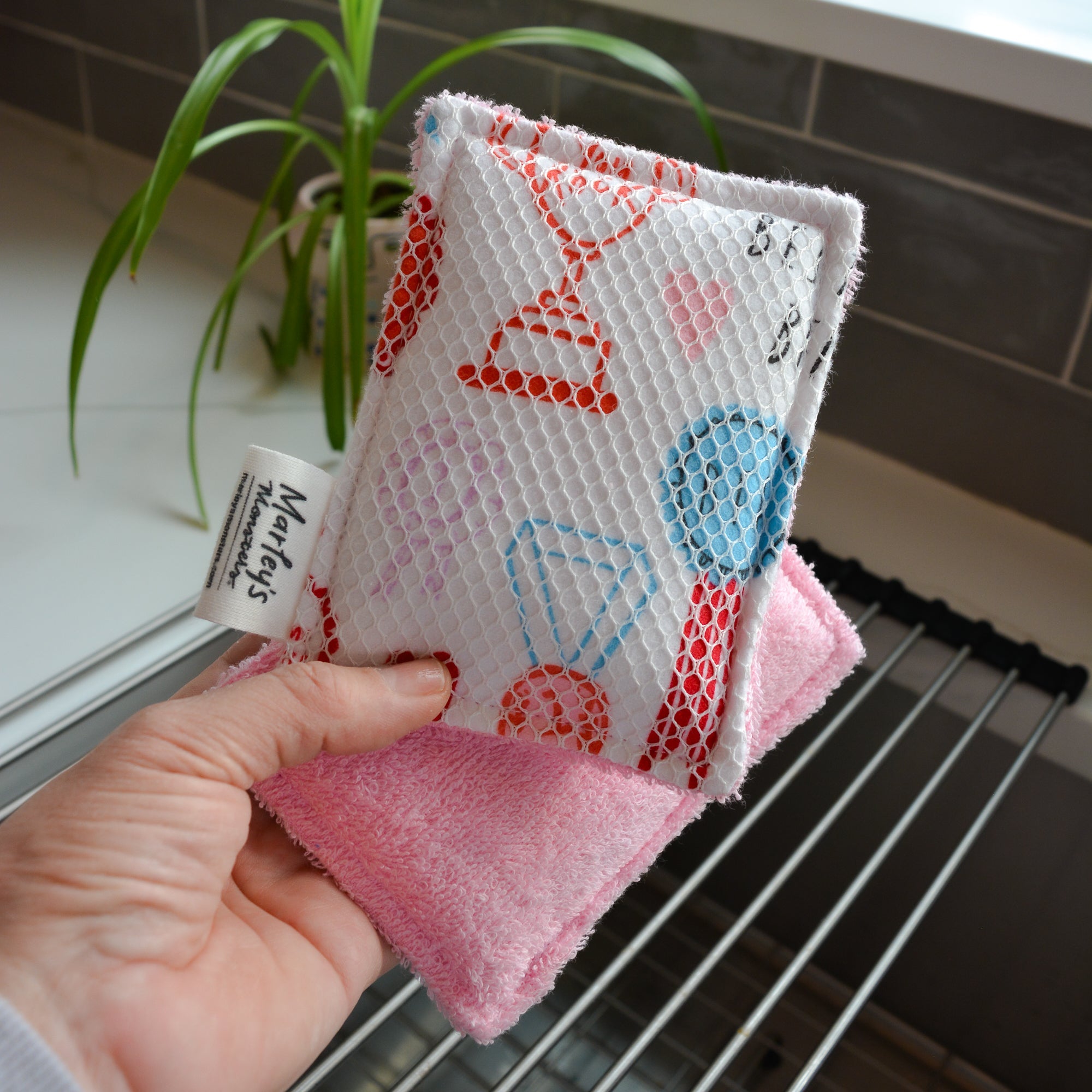 Washable Sponge: Valentine's Day - 2 Pack - Marley's Monsters