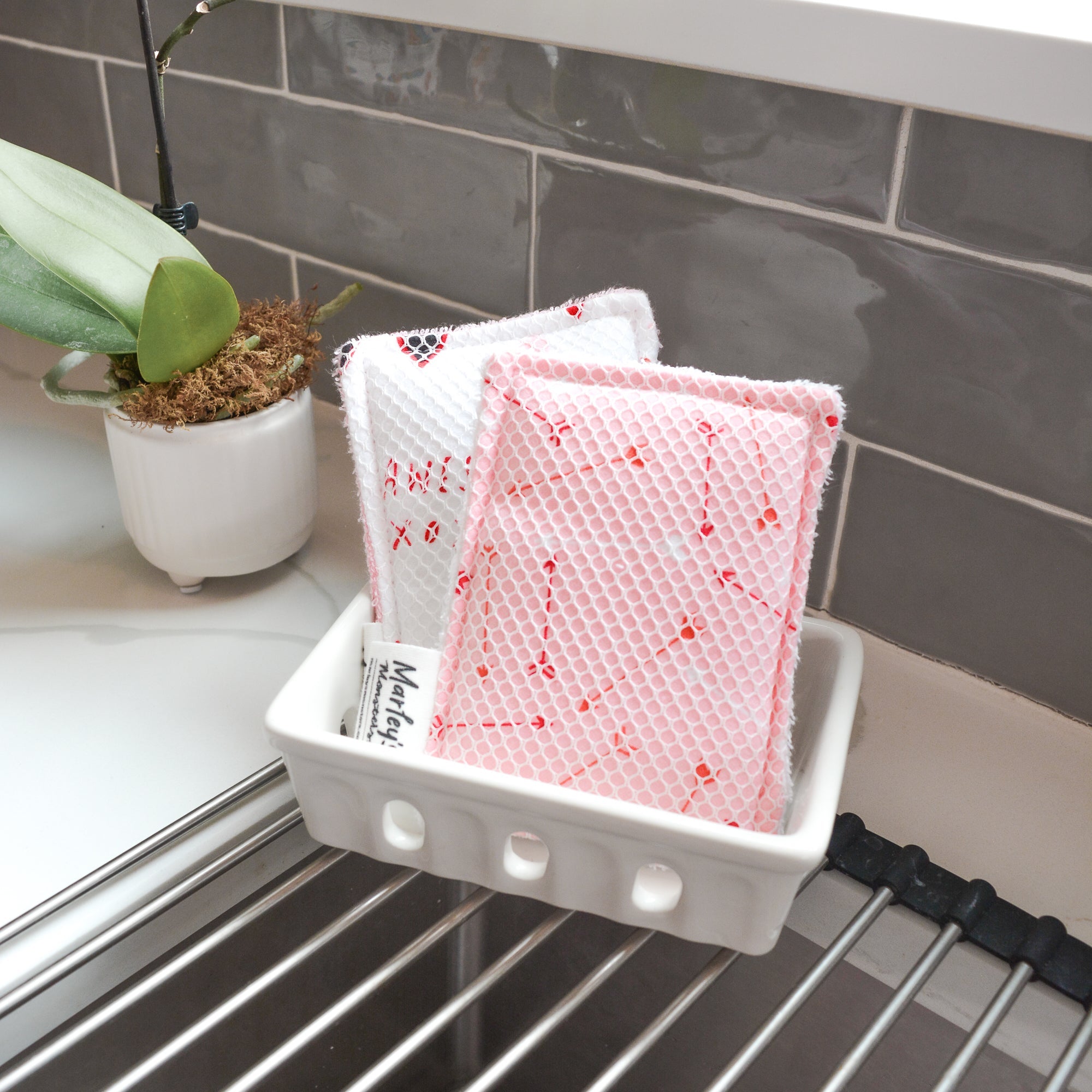 Washable Sponge: Valentine's Day - 2 Pack - Marley's Monsters