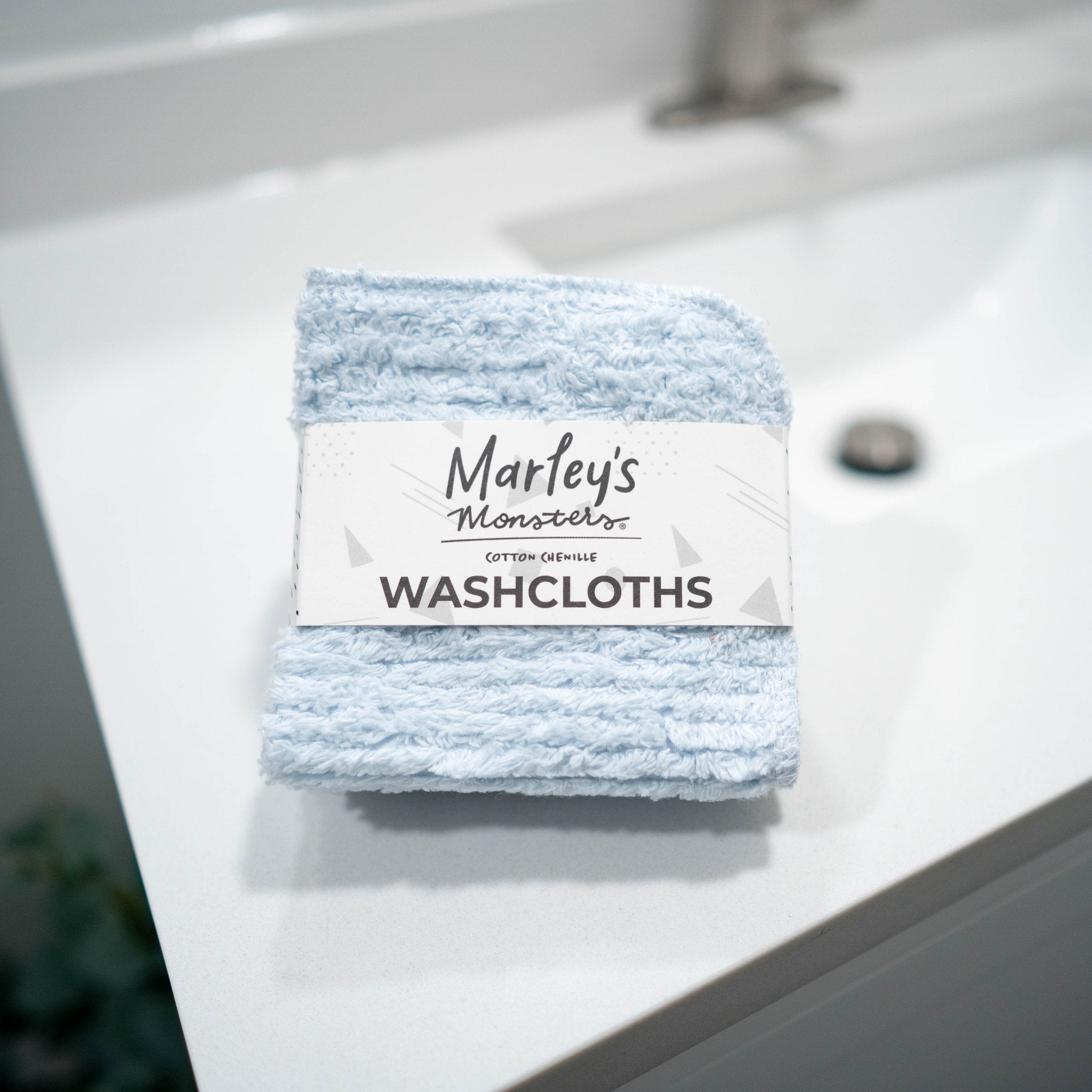 Washcloths: Cotton Chenille - Marley&#39;s Monsters