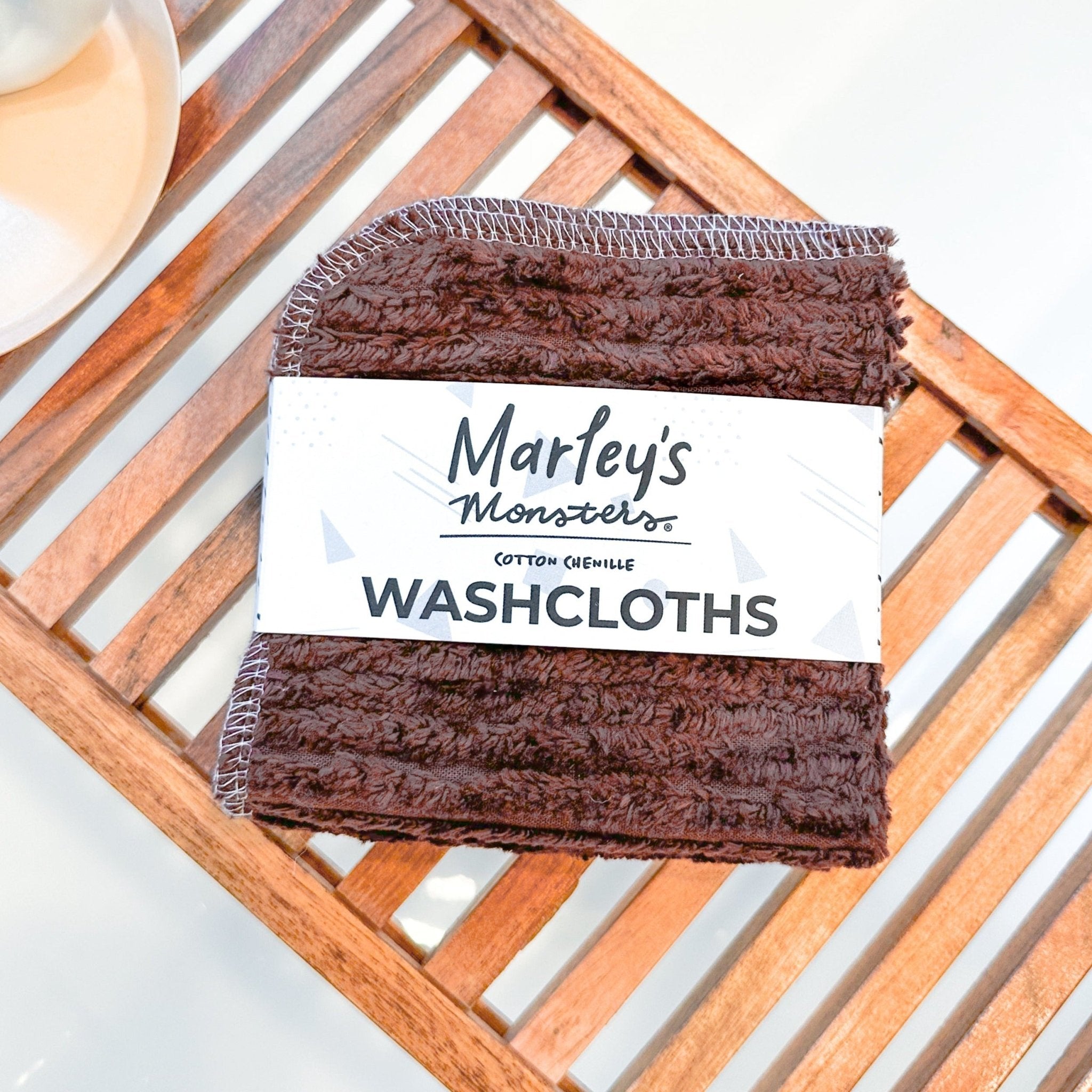 Washcloths: Cotton Chenille - Marley&#39;s Monsters